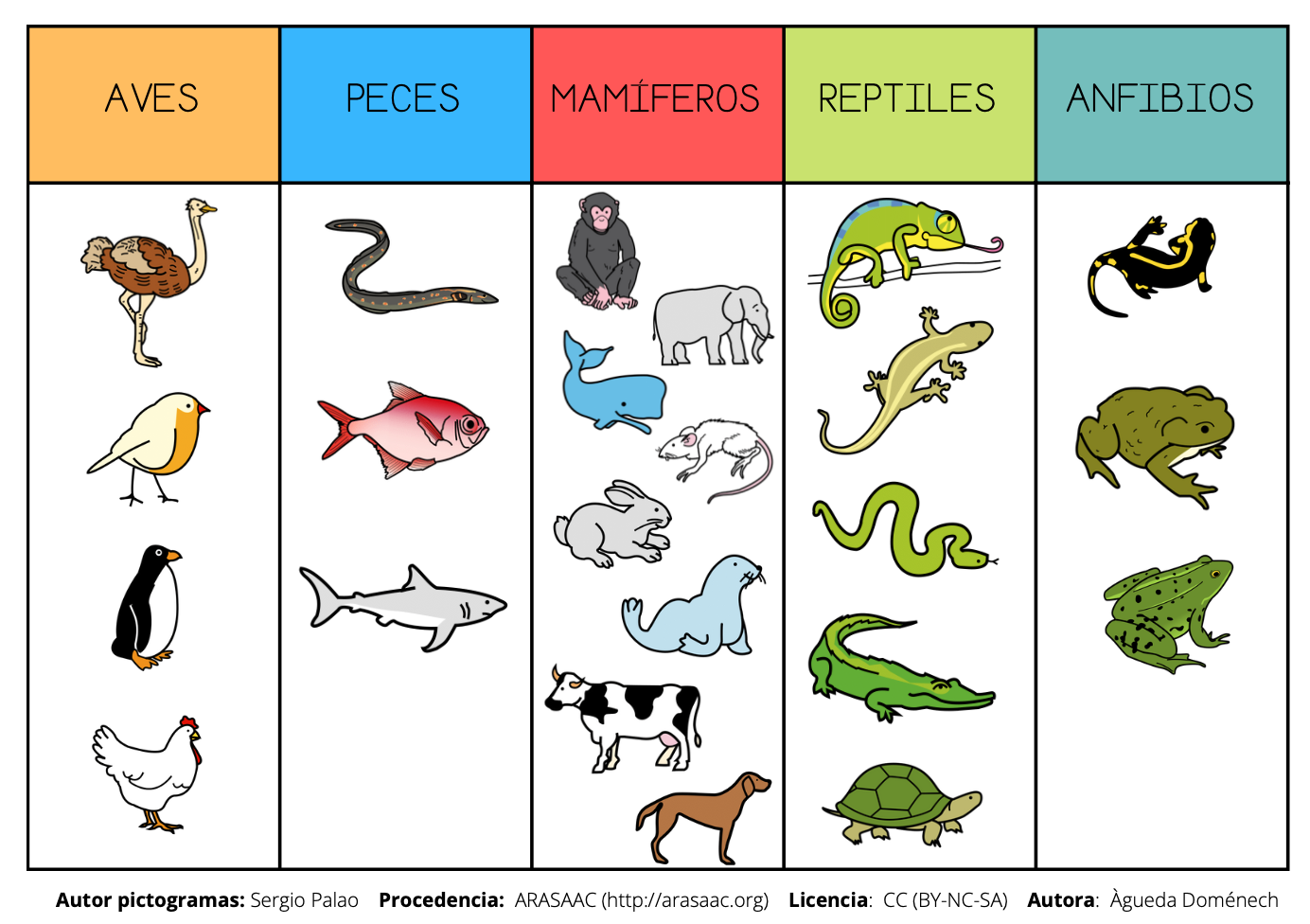 Póster:Classificació dels animals